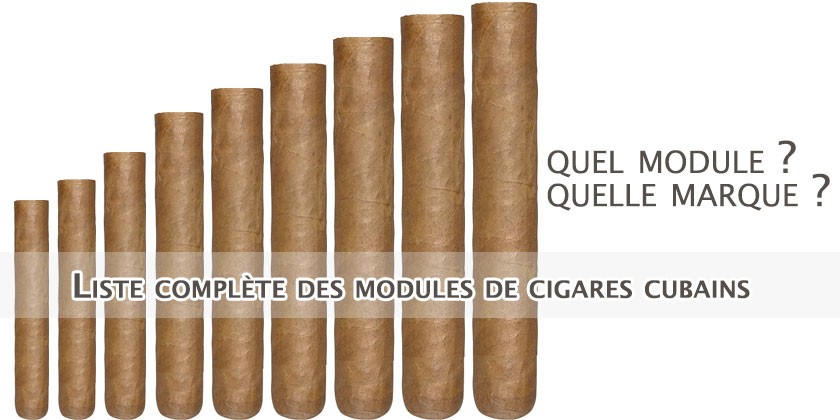 Tous les modules de cigares cubains